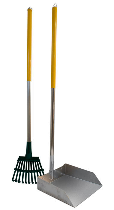 Large Dog Scoop and Rake Set with 3' Alumilite Handle